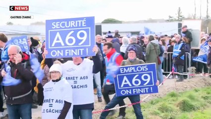 A69 : manifestation des partisans du projet