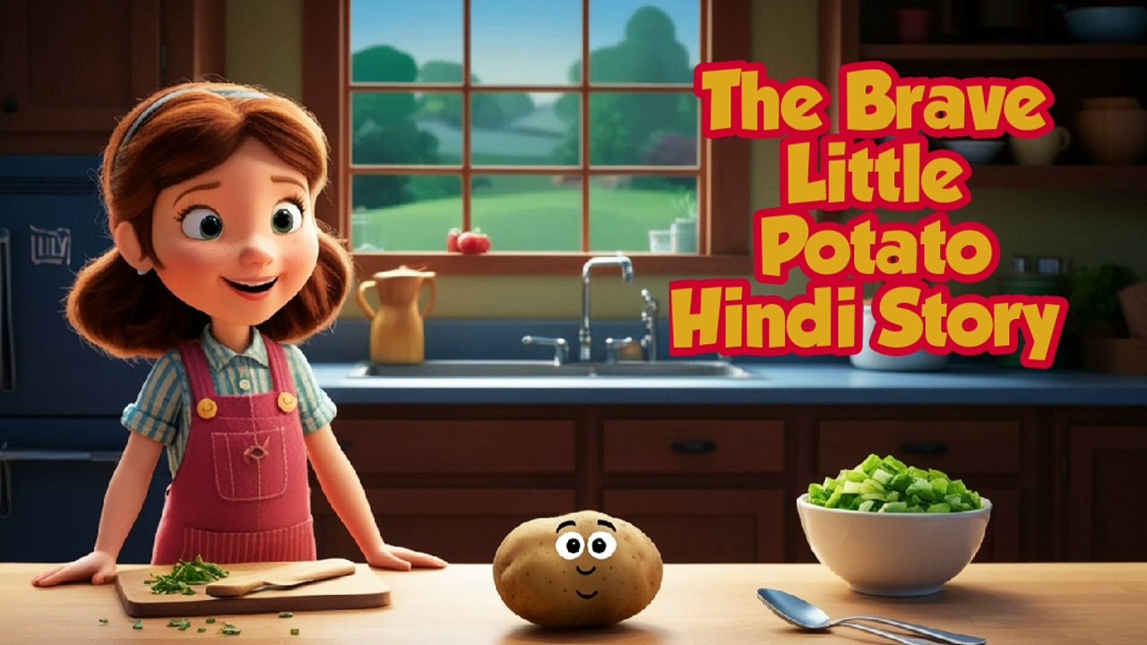 The Brave Little Potato Hindi Story, Very Nice Story , Bedtime Stories,🌜🌛🌝⭐🌟✨💛🌈🌅☁️🌝🌙🌠🌏👍🏻🥔🥔🥔🍜