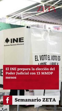 Presupuesto insuficiente al INE para elección de jueces.