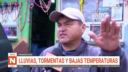 LLUVIAS Y TORMENTAS Y BAJAS TEMPERATURA