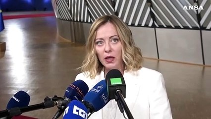 Meloni: "Accolta la proposta italiana scorporo difesa da deficit"