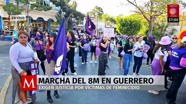 Mujeres en Guerrero se manifiestan exigiendo justicia por feminicidios