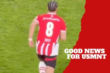 Sergiño Dest returned to the pitch for the first time since April 2024 due to a torn ACL