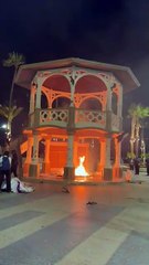 Prenden fuego al quiosco de La Paz, BCS, tras la marcha del 8M