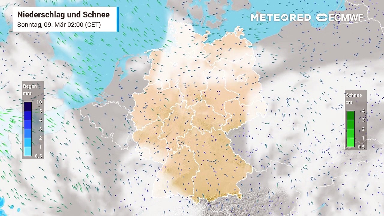 Vorbei mit dem trockenen Hochdruckwetter - nun kommen Tiefs und die bringen Wolken und auch etwas Regen