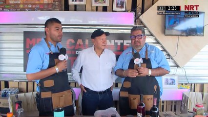Óscar Ríos, alcalde de San Juan de Sabinas, en el Festival de la Carne de Sabinas