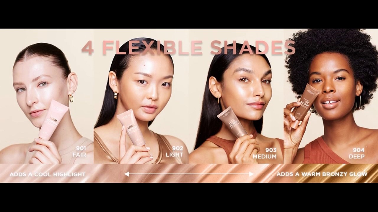 L'Oreal Paris Makeup True Match Lumi Glotion, Natural Glow Enhancer, Illuminator Highlighter, Bronzing Drops For a Sun-Kissed Glow, 903 Medium