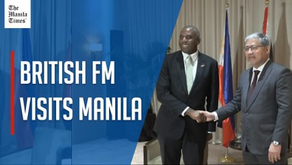 Philippines and UK committed to 'rules-based order,' British Foreign Minister says