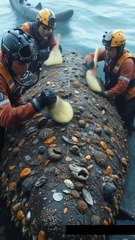 : 🦈✨ "Rescue Team CLEANS Majestic GIANT SHARK Covered in Barnacles! 😱🔥"