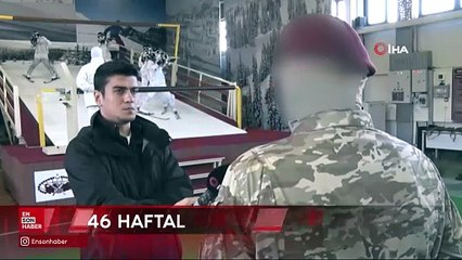 Bordo berelilerin eksi derecelerde zorlu kış eğitimleri