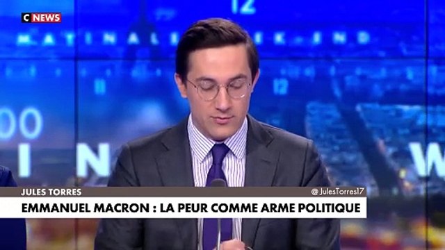 L'édito de Jules Torres : «Emmanuel Macron : la peur comme arme politique»