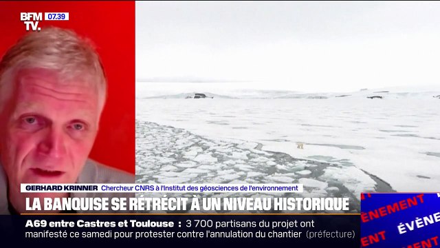 La banquise est à son niveau le plus bas en raison d'une chaleur hors norme