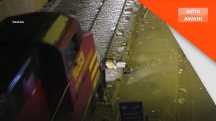 Lelaki terselamat selepas dilanggar kereta api di Peru