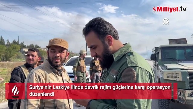 Suriye'nin Lazkiye ilinde devrik rejim güçlerine karşı operasyon düzenlendi