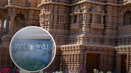 US में मंदिर की दीवारों पर लिखे आपत्तिजनक संदेश, भारत बोला- एक्शन ले सरकार