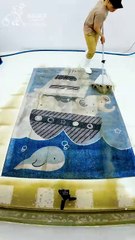 Beyond Belief: How I Transformed A Black Carpet Back To Pure White - Satisfying Video #shorts