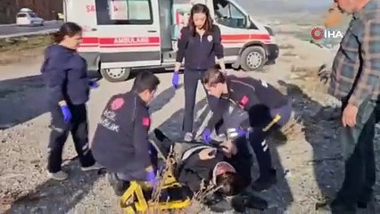 Antep'te facianın eşiğinden dönüldü! Yakıt tankeri ters döndü!