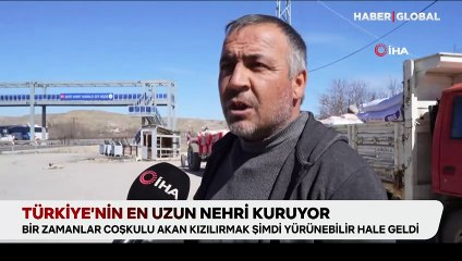 Türkiye'nin en uzun nehrinde şok manzara: Bir zamanlar coşkulu akarken şimdi yürünecek durumda