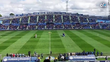 Getafe y Atlético guardan en el Coliseum un sentido minuto de silencio en homenaje a Carles Mirraño