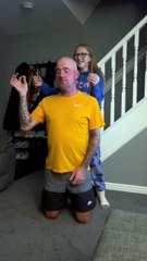 Man is left in a fit of laughter after being pranked by his stepdaughter *Hilarious*