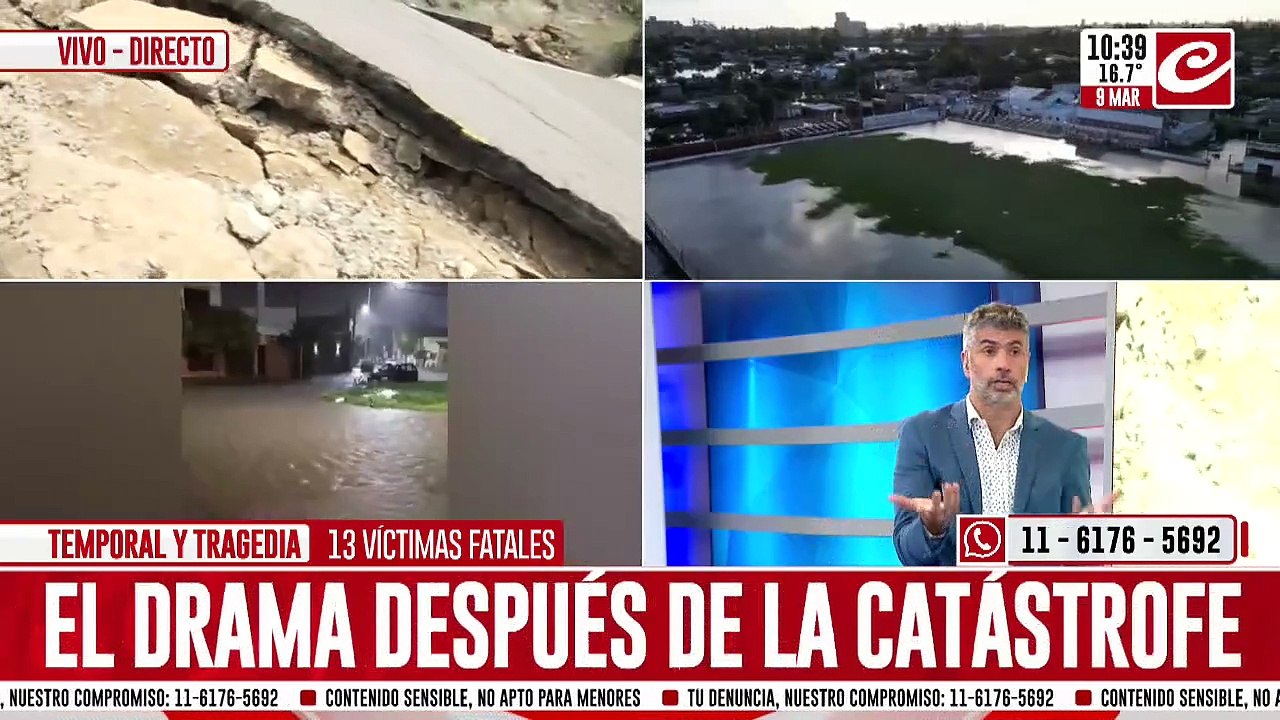 Temporal y tragedia en Bahia Blanca: lo que dejo el temporal