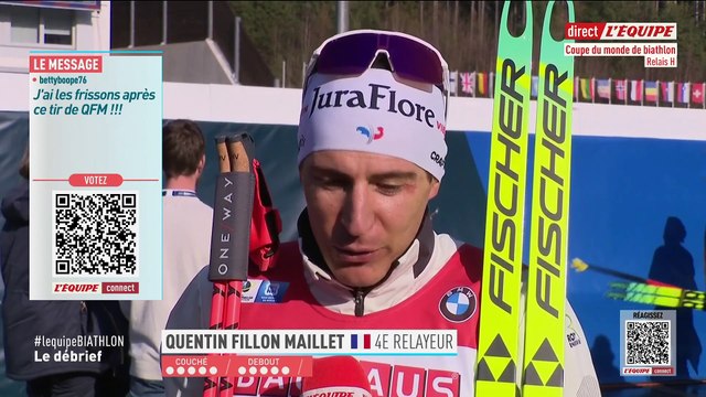 Fillon Maillet : «C'était un régal» - Biathlon - Coupe du monde (H)