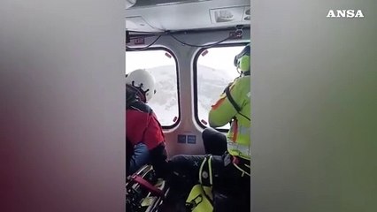 Valanga sul versante nord del?monte?Sirente, nessun disperso