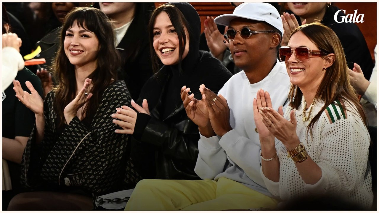 GALA VIDEO - Stromae et sa femme Coralie plus amoureux que jamais au défilé Lacoste : le couple resplendit !