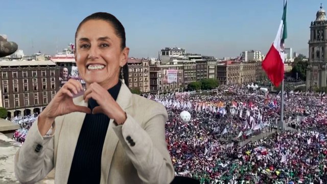 CDMX: El Zócalo capitalino ya se muestra lleno a horas del discurso de Claudia Sheinbaum
