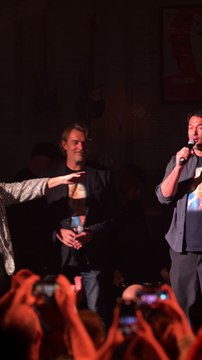 Exclusif - Sébastien Rock, David Proux, Patrick Puydebat et Tom Schacht vont rejoindre Hélène (Hélène Rolles) sur scène lors de son concert exceptionnel au Théâtre Marigny à Paris pour 2 soirs. Paris le 7 mars 2025. © Pierre Perusseau / Tiziano da Silva /