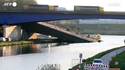 Belgio, crolla un ponte autostradale: almeno un morto