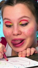 Messy Little Artist 🎨🍬  DIY Eraser Hack with Gummy Bears & Glue Gun!