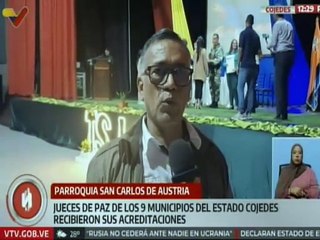 Cojedes | En la pquia. San Carlos de Austria 532 jueces y juezas de paz fueron acreditados