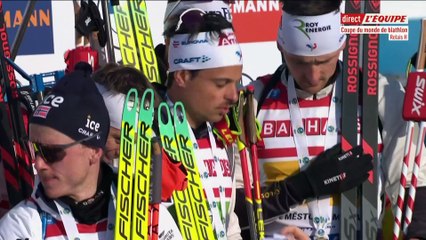 L'après course du relais messieurs de Nove Mesto - Biathlon - Coupe du monde