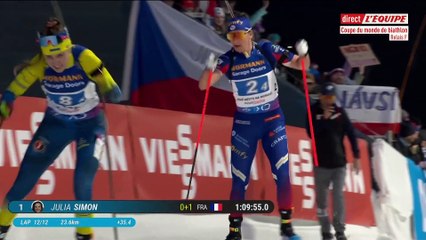La France domine le relais et s'adjuge le globe de cristal - Biathlon - CM (F)