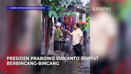 Pesan Prabowo ke Anak Korban Banjir Bekasi Bercita-cita Jadi Presiden
