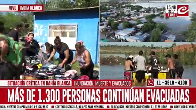 Situación crítica en Bahia Blanca: hay 16 víctimas fatales