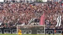 Los hinchas de Central Norte alientan al equipo en el día del aniversario 104