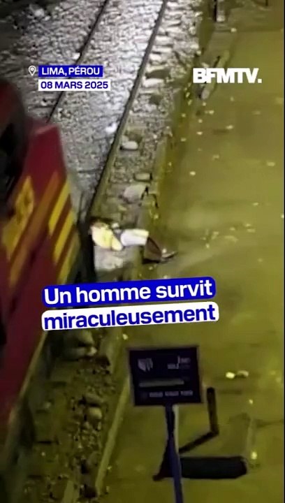 Un homme survit miraculeusement après s’être fait rouler dessus par un train