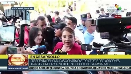 Pdta. Xiomara Castro ejerció su derecho al sufragio