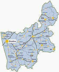 Map of Grodno Oblast. Peta Oblast Hrodna. Grodno Oblast Map. Map of Grodno. Peta Hrodna. Grodno Map. Map of Grodno Region. Peta Provinsi Hrodna. Grodno Region Map.