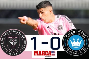 Luis Suárez asiste el único gol I Inter Miami 1-0 Charlotte I Resumen y goles I MLS