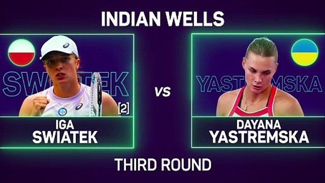 Swiatek dominates Yastremska at Indian Wells