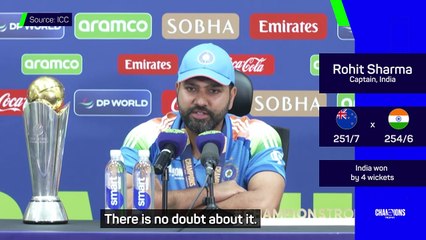 Sharma pleased with 'satisfying' ICC Champions Trophy win over New Zealand