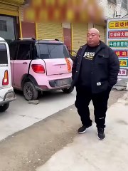 He will not let this car get out in the road.hd