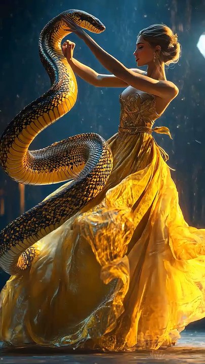 A Woman Fuses with A Snake on AGT #americagottalent #agt #magic #talent　#shorts.mp4