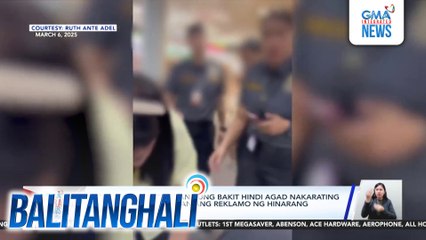 OTS Administrator Arthur Bisnar - Hindi natukoy kung kanino ang bag na may laman umanong bala; Napagbalingan ng atensyon ang babaeng pasahero | Balitanghali