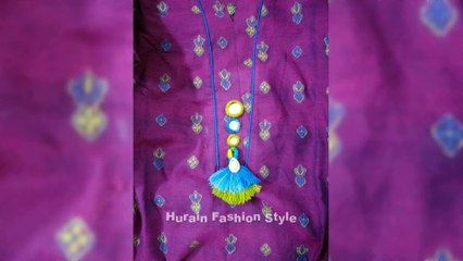 Trendy neck designs 2025/tassels neck designs new ideas 2025