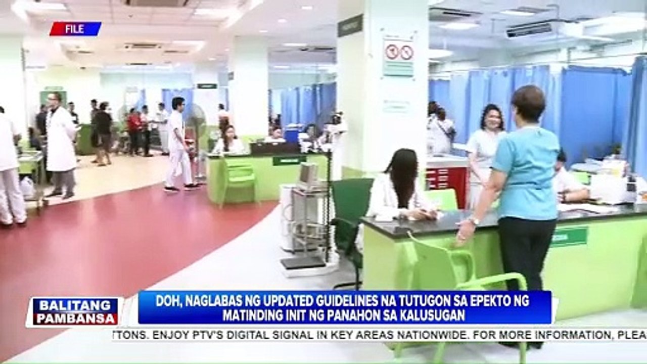 DOH, naglabas ng updated guidelines para labanan ang epekto ng matinding init ng panahon sa kalusugan