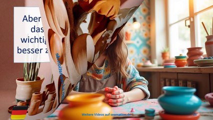 ✅Vom ersten Tonklumpen zum eigenen Atelier.✅ Ich lerne Deutsch mit Geschichten